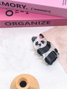 1pc Panda Pattern Hair Clip, Cute & High-End Hair Claw Hair Accessory For Women
