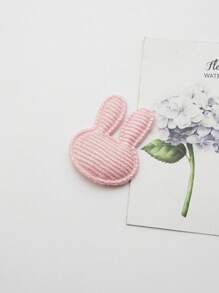 6/30 件复活节卡通兔子形状布料补丁，混合颜色，布料修补补丁适用于 DIY 服装、帽子、配饰和工艺缝纫用品 - 彩色 - 查看 4