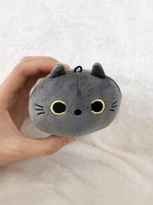 1 件柔软黑猫毛绒钥匙扣吊坠、迷你家居装饰小雕像、圣诞节/万圣节背包吊饰黑猫、万圣节、猫、钥匙扣>毛绒、果冻猫填充动物、柴郡猫 - 黑色 - 查看 19