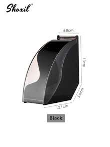 shoxil 1pc Coffee Filter Holder, Coffee Filter Storage With Dustproof Cover, Coffee Filter Paper Dispenser Rack, Coffee Filter Box For Coffee Shop, Home, Office, Capacity Of 200pcs V-Shaped And Cone Coffee Filters