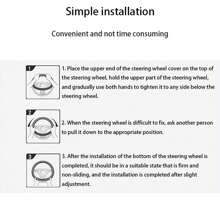 Universal Car Steering Wheel Cover, Velvet Anti-Slip Breathable Fit Most Vehicle Models - Multicolor - View 9