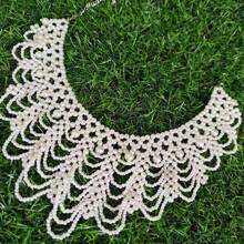 1pc Women's Faux Pearl Collar, Suitable For Formal Occasions