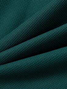 Bộ 2 áo sơ mi cổ ve áo màu bạc thời trang thường ngày mùa hè cho nam + quần dài, trang phục thể thao nghỉ dưỡng Hawaii mùa xuân/hè - Màu xanh lá cây đậm - Xem 7