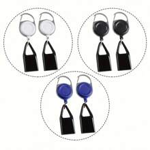 2pcs Extendable Lighter Holder With Keychain, Portable Elastic Lighter Cover With Personalized Pendant, Anti-Lost Clip - Multicolor - View 3