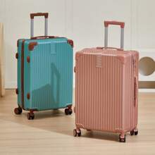 Maleta rígida con ruedas para hombres, equipaje de viaje de gran capacidad de 24", con cerradura con contraseña, resistente, esencial para viajar - Verde - Ver 3
