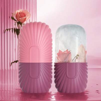 1 件冰面滚轮、面部按摩器轮廓和增强皮肤护理和光泽、用于缓解面部和眼部浮肿的冰面滚轮、冰面滚轮模具立方体、美容、护肤产品、水疗、自我护理、护肤工具、面部护理、美容师用品、按摩、面部按摩工具、面部滚轮、冰滚轮、冰面滚轮面部