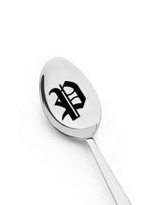 Initial Spoon - Engraved Coffee Spoon Gift - Unique Party Accessory, Personalized Coffee Lover Present, Birthday Gift Idea For Him Or Her, Themed Kitchenware, Novelty Tableware