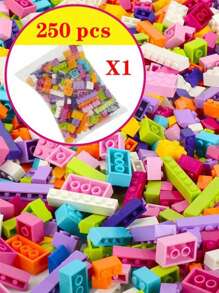 Juguetes de bloques de construcción de partículas pequeñas para niños, kits de entrenamiento de creatividad e imaginación, práctica de habilidades manuales (500 piezas es una combinación de dos paquetes de 250 piezas) - Multicolor - Ver 18