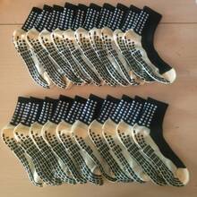 1/2/4/6/10 Pairs Men's Cushioned Compression Mid-Calf Soccer Socks, Anti-Slip For Training & Matches
