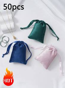 1/10/50 peças 9x12cm Bolsa de joias Bolsa de veludo para presente, Bolsa de embalagem de joias, Bolsas para presentes de joias, Bolsas para lembrancinhas de casamento, aniversário, brincos, pulseira, colar, bolsas organizadoras pequenas chiques, Bolsa de embrulho para presente para festa, feriado