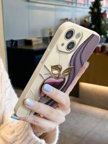 穿孔边缘苹果喷漆防震手机壳 兼容 16/ 16 Pro/ 16 Plus/ 16 Pro Max、P14 Pro Max、P13 卡通、P11 喷漆、P12 防摔、XR 卡通、7 8 GES2、XS、适用于 P15 系列、Redmi 系列防水防刮 - 彩色 - 查看 5