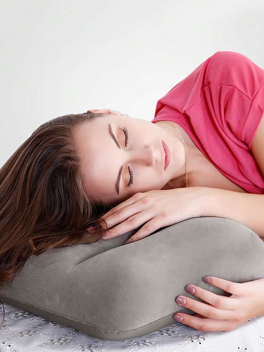 Inflatable Camping Pillow, Ultralight Inflatable Pillow For Beach, Compressible Compact Ergonomic Travel Pillow, Beach Pillow, Pillow For Outdoor, Camping, Hiking