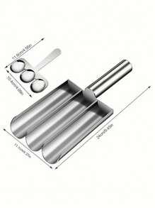 2 piezas Máquina para hacer albóndigas de acero inoxidable antiadherente - Perfecta para cocinas de autocaravanas, cocinas del hogar, picadores de carne de triple acero inoxidable 304 que garantiza la seguridad alimentaria, utensilios de cocina