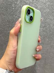Funda de teléfono con cordón lanyard de color liso y con efecto de escarcha compatible con 16 15 14 13 12 11 Pro Max Plus, funda para móvil de color de caramelo 2 en 1