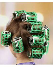 10 件/30 件/60 件/双爪卷发夹，适用于发型设计、理发店使用 - 银色、卷发器、无热卷发、卷发器、美发产品及配件，适用于理发店美容旅行必需品