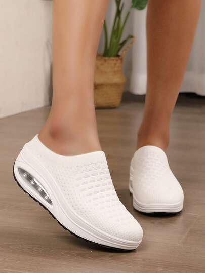 New Spring/Summer Plus Size Breathable Lightweight Casual Women Shoes, Women's Low-Top Casual Shoes, Women's Air Cushion Rocking Shoes, Slip-On Women Shoes, Women's Mule Shoes, White Women Shoes, Women's Air Cushion Platform Shoes, Women's Wedge Slippers, Women's Rocking Shoes, Women's Slip-On Athletic Shoes, Women's Slip-On Sandals, Women's Fashionable White Shoes, Women's Loafers, Women's Sock Sneakers, Women's Walking Shoes, White Women's Shoes, Women's Platform Shoes, White Nurse Shoes, Pure White Lightweight Slippers