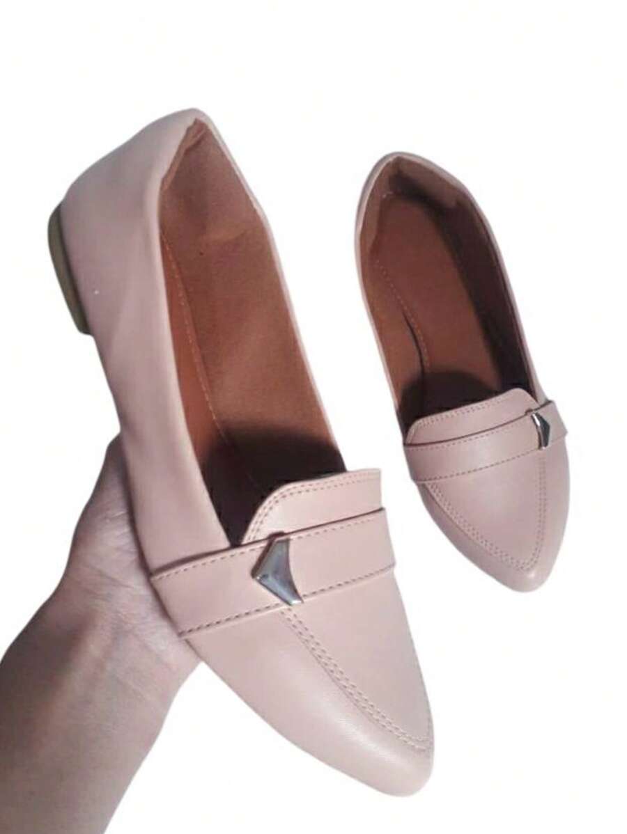 Women's Moccasin Shoes - Desnudo - Ver 1