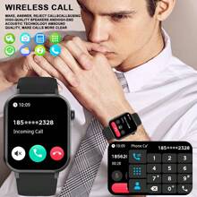 GWENLAND Smartwatches para hombres y mujeres, dispositivos de comunicación inalámbrica, con capacidad de disparo remoto, adecuado para deportes y fitness, modo deportivo, podómetro, distancia y talla grande de 100 modos deportivos, smartwatch resistente al agua IP68