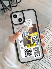 1 件黑色亚克力手机壳带二维码，适用于 Apple 15/14/13 Mini，适合男士，赛车设计防水防震防摔防刮 - 彩色 - 查看 8