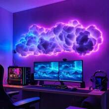 1 Pc Big Wall Cloud Light - 3D Thundercloud LED Light Lightning Cloud Color Atmosphere Night Light For DIY Creative Cloud Light, Cinema, Classroom, Dormitory