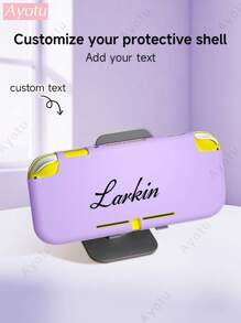 1pc Customizable Text & Name Protective Case Compatible With Nintendo Switch/Switch OLED/Switch Lite, Soft TPU Shell Compatible With Switch Console, Switch Game Accessories, Switch Joy-Con Accessories, Can Charge While Docked, Ideal Gift For Students, Colleagues, Friends, New Year, Back To School