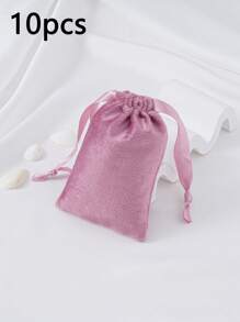 1/10/50 peças 9x12cm Bolsa de joias Bolsa de veludo para presente, Bolsa de embalagem de joias, Bolsas para presentes de joias, Bolsas para lembrancinhas de casamento, aniversário, brincos, pulseira, colar, bolsas organizadoras pequenas chiques, Bolsa de embrulho para presente para festa, feriado
