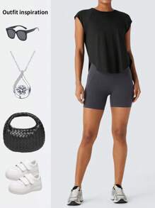 Yefecy Women's Solid Off Shoulder Tee Casual Long Sleeve Crop Top For Daily Holiday Outdoor Wear, Ladies Clothes For All Seasons, T Shirts For Women, Go Out Tops - Black - View 7