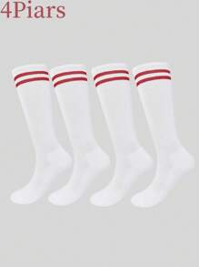 16pcs/12pcs/8pcs/4pcs/1 Pair Kids Football Basketball Running Cycling Training Socks, Girls Long Tube Socks, Boys Moisture Wicking Breathable Sports Socks - Multicolor - View 56