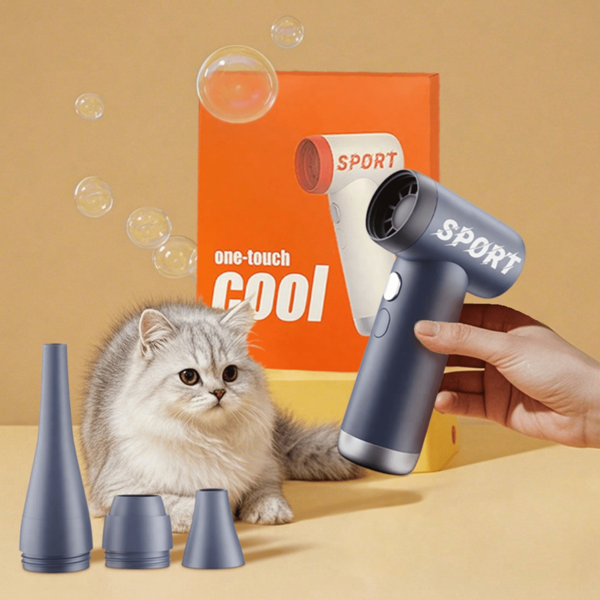 Mini Handheld Outdoor Cold Wind Blower, Three-Speed Adjustment, Workbench Dust Removal Air Fan Outdoor Barbecue Ignition Cat/Dog Lover Gift And Dog/Cat Mom Love Hair Blower, Business Gift Fan