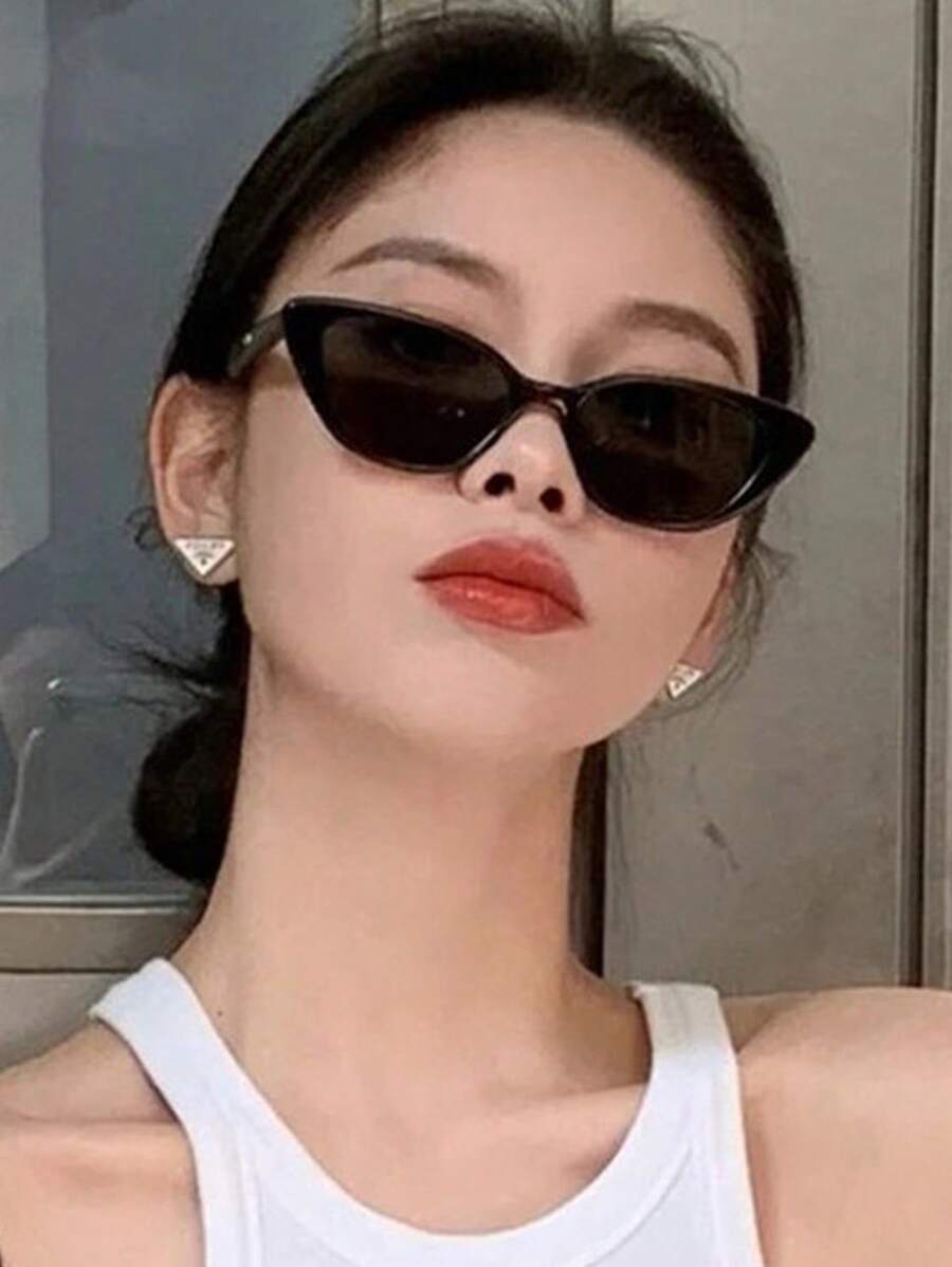 1 副女士猫眼镜框防晒时尚眼镜遮阳镜适合夏季派对、服装和礼物太阳镜海滩太阳镜女士海滩配饰太阳镜太阳镜遮阳镜基本款和适合毛衣牛仔裤运动裤连帽衫夹克连衣裙和长袖衬衫的时尚遮阳优雅装扮家庭出游旅行度假夏季海滩度假、户外、旅行