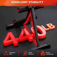 Bearbro Foldable Ab Machine, Ab Workout Equipment For Home Gym,Core & Abdominal Trainer Fitness Equipment Max 440lbs With LCD Display - 黑色 - 查看 7