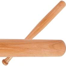 1 pièce Batte de baseball en bois massif, en bois de caoutchouc