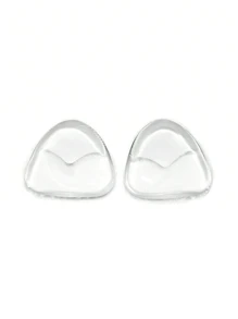 Transparent Invisible Thickened Breast Pads Magic Breast Pads Bra, Bikini Breast Pads, Breast Lifting Pads, Swimsuit Silicone Breast Pads, Waterproof Pads, Daily Wear For Women's Bra Accessories - 1 Pair - Clear - View 6