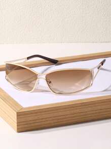 Women Geometric Exquisite All-Match Never Outdated Classic Technological Elegant Party Fashion Glasses For Daily Life Street-Photography Vacation Outfits Outdoor Casual Activities Mountaineering Skiing Accessories