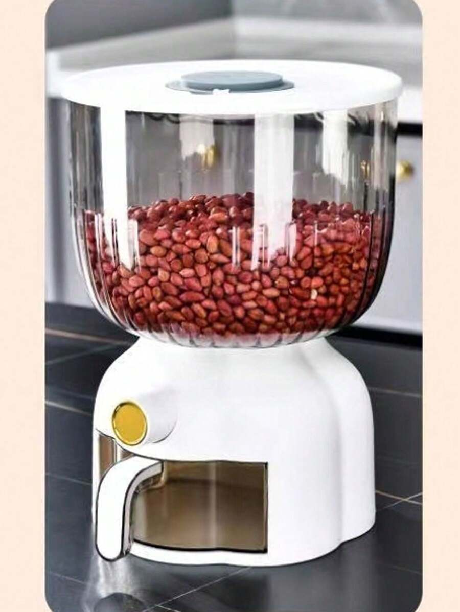 10KG Capacity Airtight Sealing Rice Storage Container, Household Moisture And Insect Proof Rice Bin, Measuring Cup Design Rice Canister