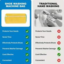1 Pack Reusable Plastic Shoe Cleaning Bag, Laundry Bag - Sports Shoe Cleaning Kit, No Electricity Or Battery Required To Remove Stains