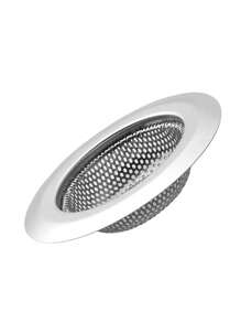 1/2 件不锈钢厨房水槽排水过滤器，大号 4.5 英寸直径，防堵塞细网，宽边水槽排水