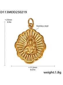 1pc Unique Stainless Steel DIY Pendant, Multiple Designs Available, Suitable As A Creative Gift For Friends