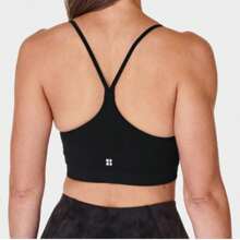 Sweaty Betty Spirit Restored Seamless Yoga Bra - Black - View 2