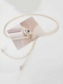 11 条装 女士柔软皮带细腰带 春夏秋季时尚连衣裙、衬衫装饰 长度可调节 - 彩色 - 查看 5