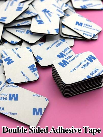 10pcs/20pcs/60pcs Heavy Duty Strong Double-Sided Adhesive Tape Set Black EVA Foam, Suitable For Walls, Floors, And Doors, And Glass -