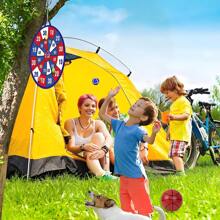 一套29英寸儿童大型飞镖靶，含8支粘性飞镖，室内/室外运动趣味派对游戏玩具，适合3-12岁男孩女孩生日礼物 - 彩色 - 查看 21