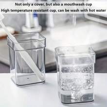 Portaspazzolino con bicchiere, adatto per spazzolini da denti standard, può contenere dentifricio, portaspazzolino e dentifricio a 3 scomparti, ideale per spazzolino elettrico, filo interdentale, rasoio, decorazione da bagno, decorazione autunnale, ritorno a scuola