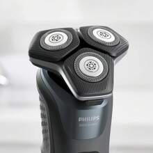 PHILIPS 電動刮鬍刀S5832 全機身防水 精鋼刀片 360°靈動刀頭 長效續航 動力自適應 乾濕兩用 USB充電 灰藍 - 商務灰藍 - 查看 5