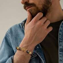 1件/3件风水手链男女款好运黑曜石貔貅串珠幸运手链招财进宝貔貅饰品 - 彩色 - 查看 3