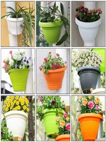 悬挂式花盆排水沟，室内塑料花盆18厘米-23厘米，创意收纳实用