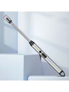Electronic Lighter, USB Charging, Travel, Home, Kitchen, C - 銀色 - 查看 1