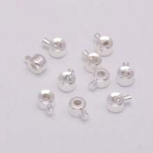 20 件/包 3.2 毫米防锈镀银铜珠，适合制作手链 - 保色銀色 - 查看 9