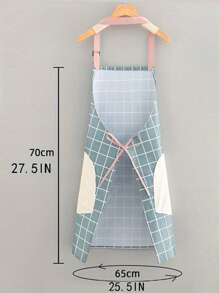 Sanrio 1pc Sanrio Cute Cartoon Simple Style Apron, Portable Kitchen Home Apron, Fresh New Waterproof And Oil-Resistant Thickened Strap Work Waist Apron.