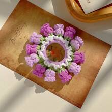 1 Stück Herbst- und Winter-Handgehäkelter Scrunchie Woll-Haargummi, gestrickter Haargummi-Wärmer, Haarschmuck für Frauen, Haargummis, Haargummis für Zöpfe, Haargummis, Haargummis, Haargummis, Haargummis